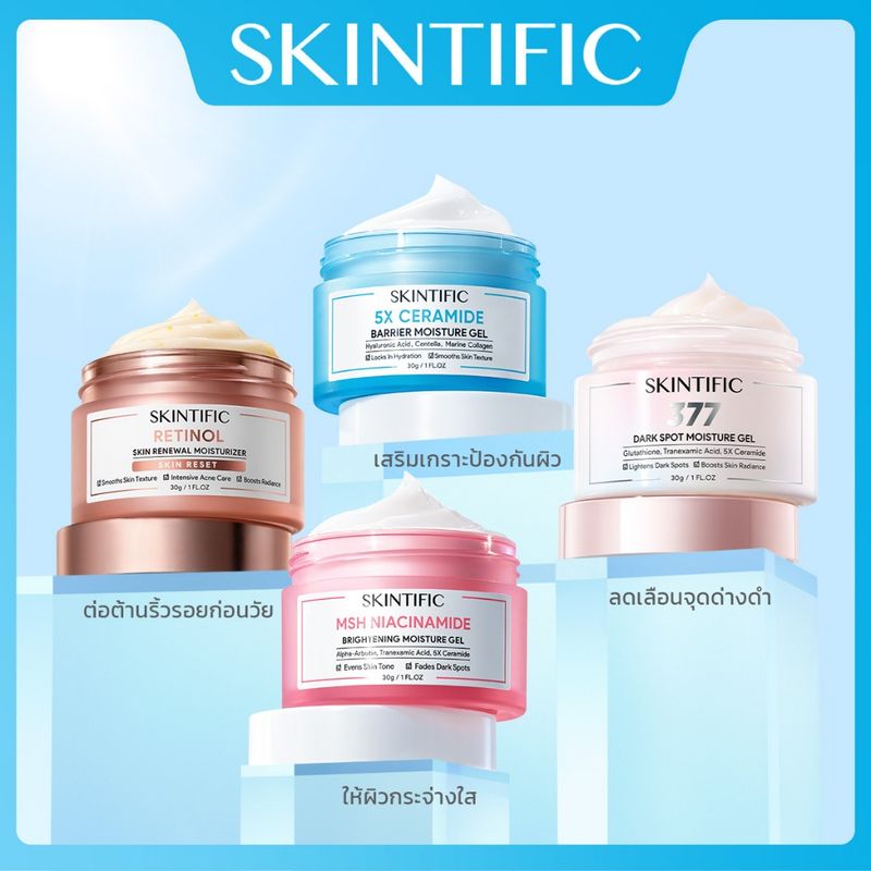 【Moisturizer Collection】SKINTIFIC โทนเนอร์ ให้ผิวอิ่มน้ำ กำจัดสิว ให้ผิวกระจ่างใส ต่อต้านริ้วรอยก่อนวัย