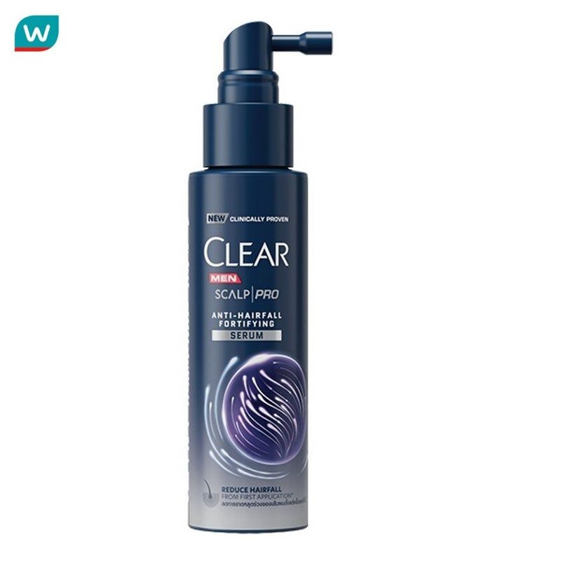 ใส Clear เคลียร์ เมน เซรั่ม สกาล์ปโปร แอนตี้แฮร์ฟอล ฟอทิฟายอิ้ง