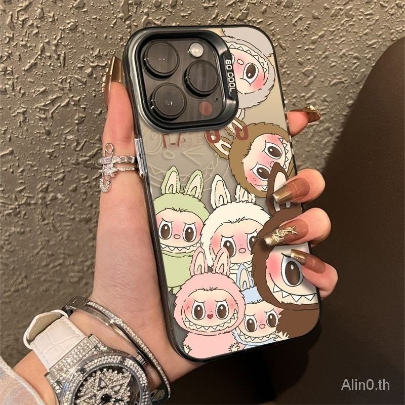 เคสโทรศัพท์มือถือ ซิลิโคนนิ่ม กันกระแทก ลายการ์ตูนมาร์ตน่ารัก รวมทุกอย่าง สําหรับ iPhone x xs xr xsmax 11 12 13 14 15 Pro max Plus 5IMU