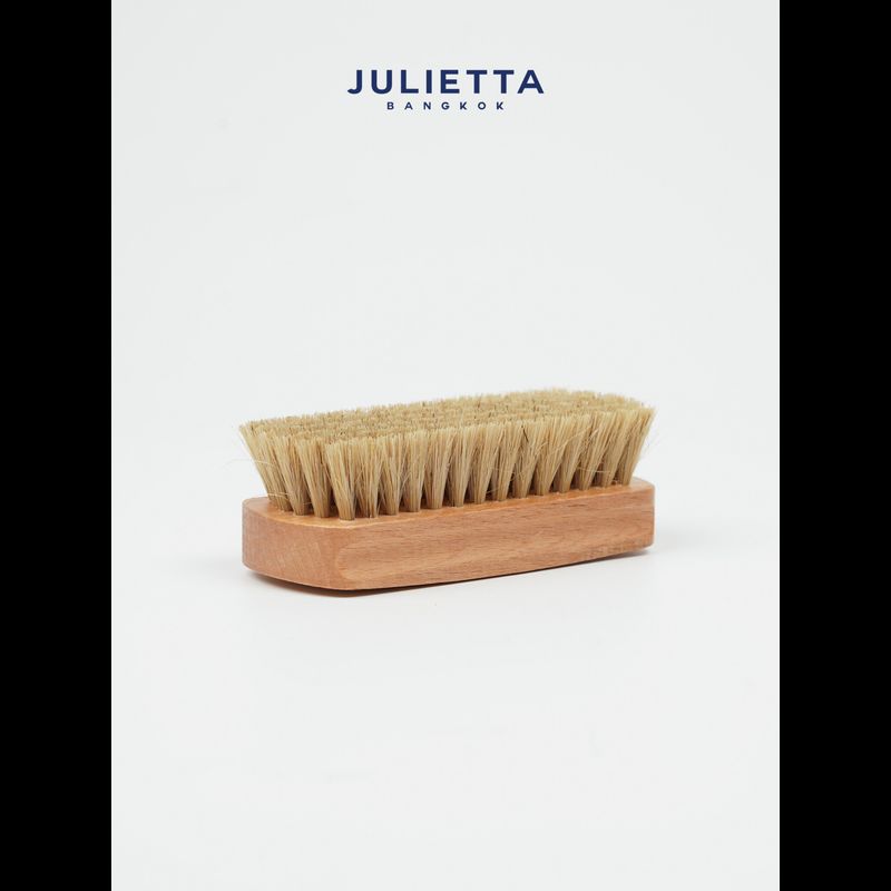 Boar Bristle Suede Brush แปรงขนหมูป่า แปรงทำความสะอาด รองเท้าหนังกลับ/รองเท้าผ้าใบ JULIETTA