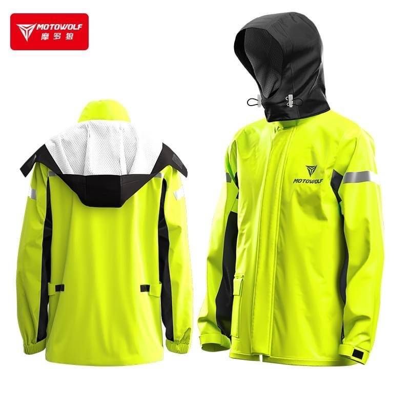 [ลด 20% ทักแชท]🔥 MOTOWOLF MDL 0401 Raincoat ชุดกันฝน เสื้อกันฝนพร้อมกางเกง สำหรับมอเตอร์ไซด์