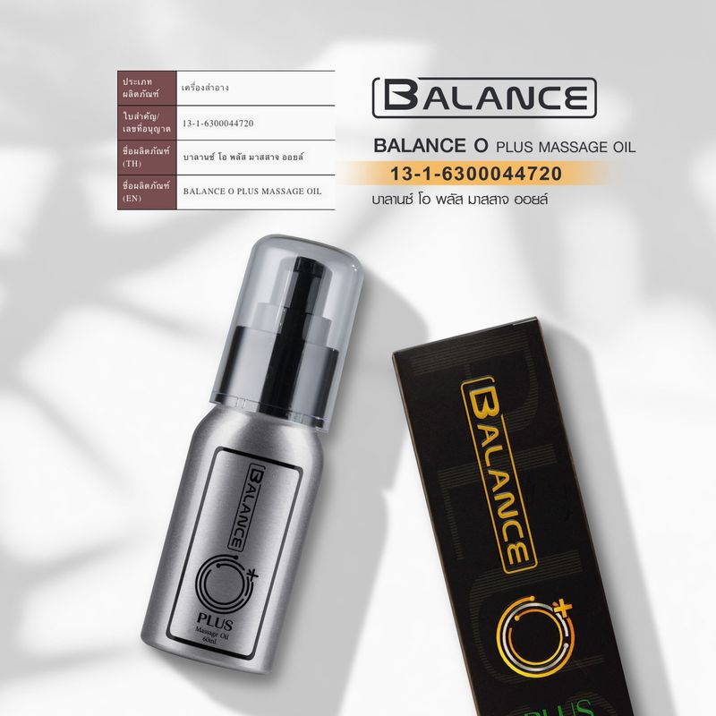 💥💥ซื้อ2 แถม 1💥ขวด Balance O Plus  ผลิตภัณฑ์ยานวดเฉพาะจุด ออยนวด เสริมน้องชาย เพิ่มความมั่นใจสำหรับผู้ชาย 4249