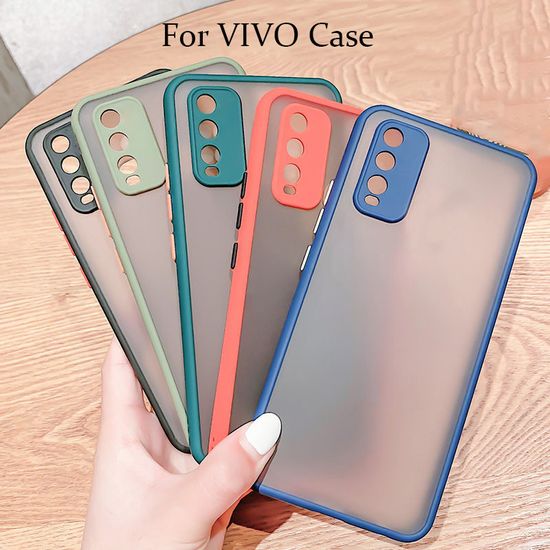 เคสขอบสีหลังด้าน VIVO Y71 V5 V7 V7PLUS V15 / V15PRO / V17PRO / V17 / V19 / S1 / Y81 / Y85 / Y53 ขอบนิ่ม 025