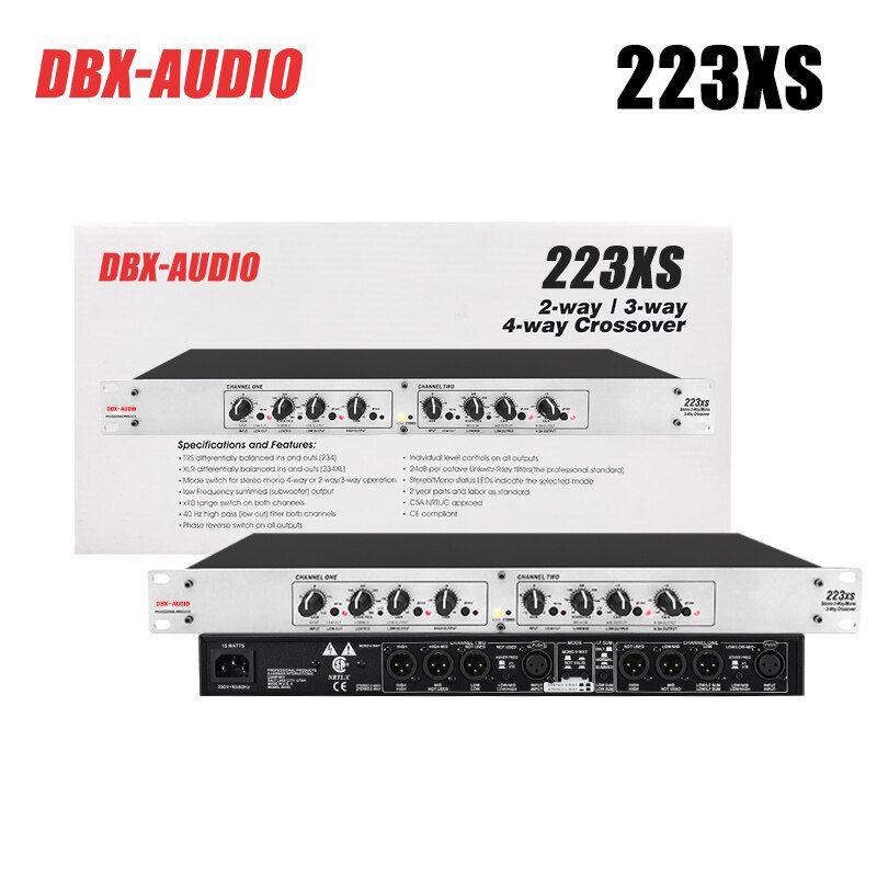 DBX-AUDIO 223XL/234XL/234XS/238XL ความถี่ระดับมืออาชีพตัวแยกอิเล็กทรอนิกส์ข้ามพรมแดนข้ามพรมแดนข้าม 2 2 สเตอริโอ 2 วิธี ถนนสายเดียว 3 วิธี