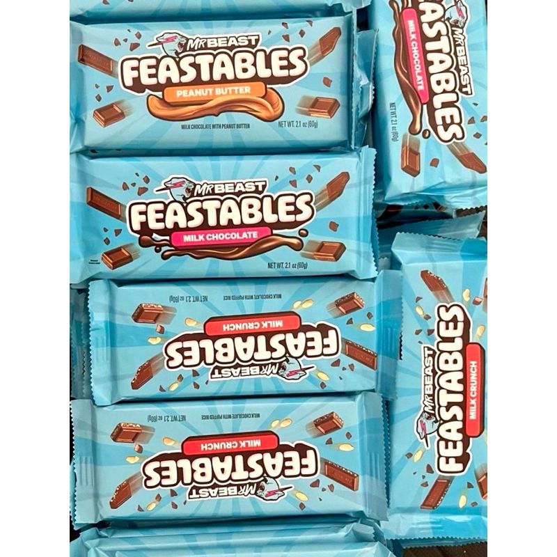 🎉 [พร้อมส่ง!] Feastables Mr Beast Chocolate Bar 🍫 นำเข้าจากเมกาโดยตรง!!!