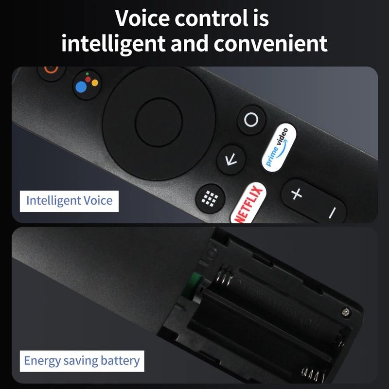 รีโมทคอนโทรลด้วยเสียงผ่านบลูทูธสำหรับกล่อง Mi 4K Xiaomi Smart TV 4X Android พร้อม Google Assistant Control