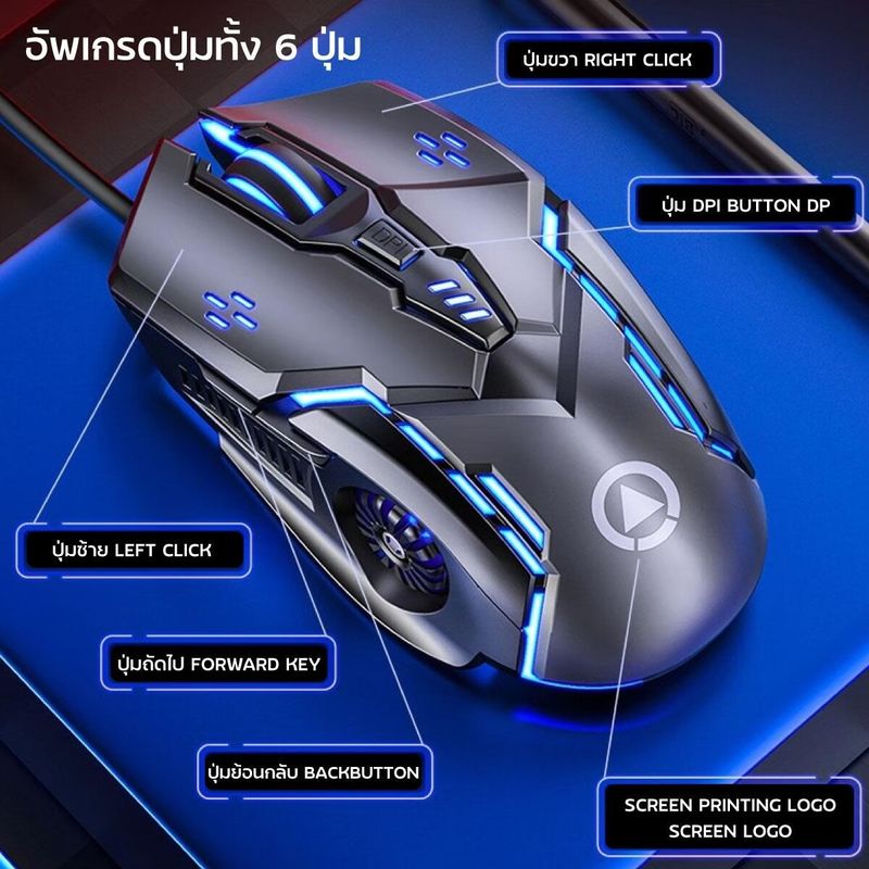 G5 เมาส์เกมมิ่ง RGB Gaming Mouse A5 E-sport Game Mouse,สีชมพู