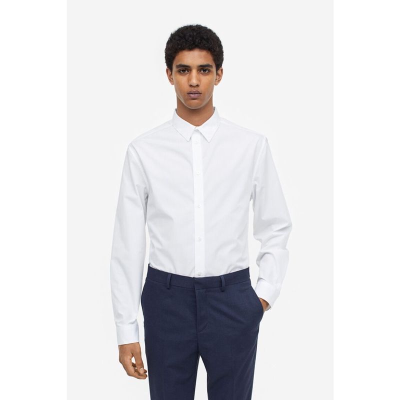 H&M  Man Slim Fit Easy-iron shirt 0976709_1