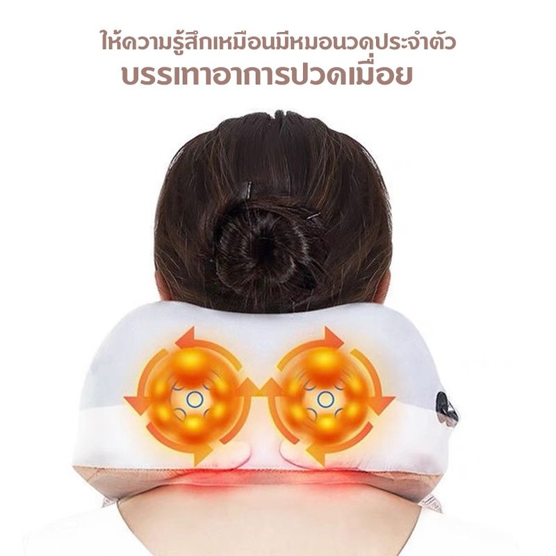 เครื่องนวดไฟฟ้า หมอนนวด  เครื่องนวดคอ มือ หลัง เขา หลัง No.8028