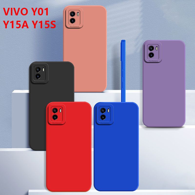 สำหรับ VIVO T1x Y01 Y11 Y12 Y12A Y12S Y15 Y15A Y15S Y17 Y20 Y20i Y20S Y21 Y21A Y21S Y21T Y33S Y33T Y30 Y31 Y50 Y51ปลอกหรูหราซิลิโคนกันกระแทก TPU กันกระแทกฝาหลังโทรศัพท์กรณี