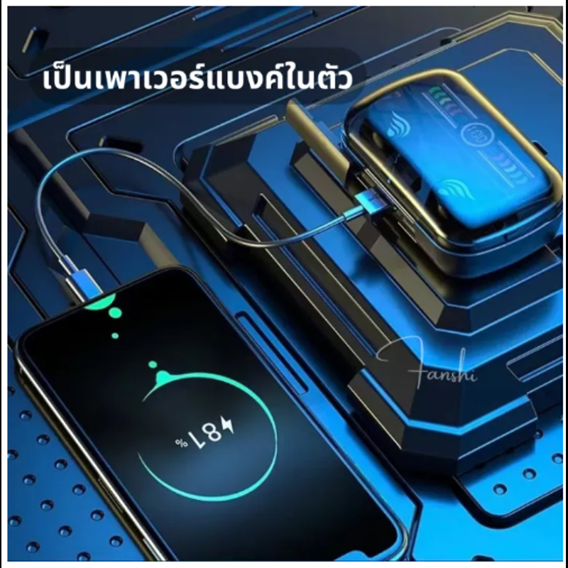 【สินค้าขายดี】HiFi BASS TWS หูฟัง M20 หูฟังไร้สาย หูฟังบลูทูธ V5.3 หูฟังชนิดใส่ในหู 9D Stereo Hifi Bass การควบคุมแบบสัมผัส 3D อัจฉริยะ หูฟังกันน้ำ CVC8.0 หูฟังลดเสียงรบกวน TWS Bluetooth Earphones with HD Mic Touch Control