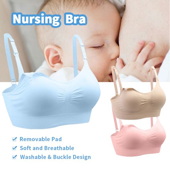 ชุดชั้นใน ชุดในให้นมลูก เสื้อในปั๊มนม เสื้อในคนท้อง Maternity Bra for Breastfeeding Bra ผ้านุ่มระบายอากาศดี MY128