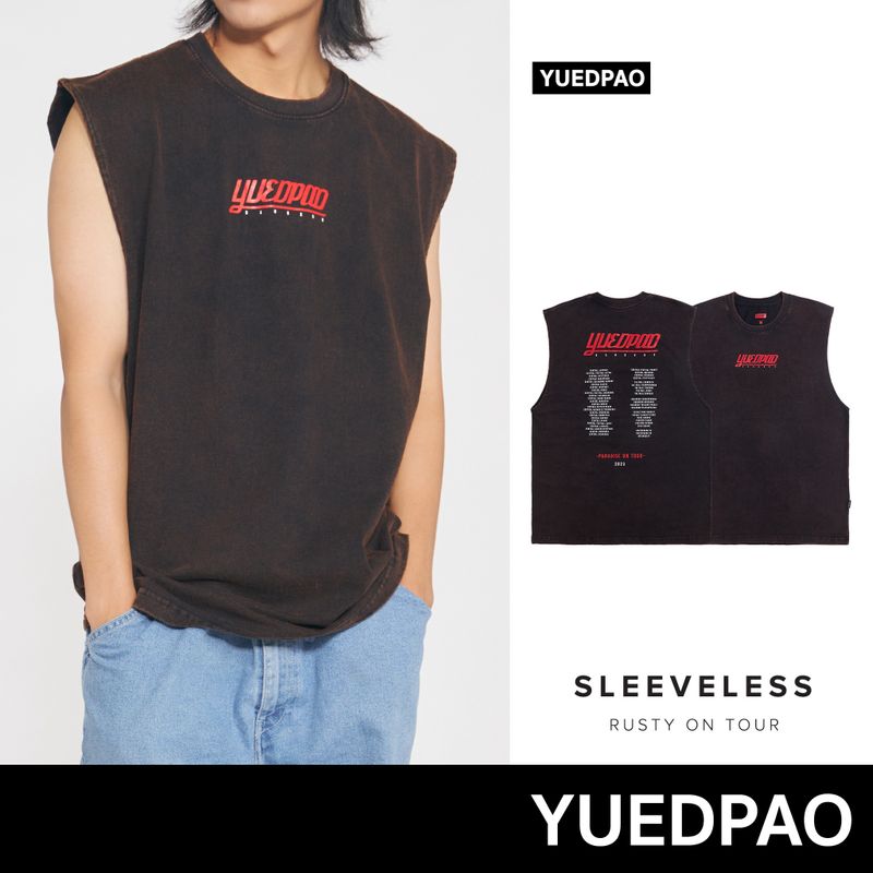 Yuedpao  ยอดขาย No.1 รับประกันไม่ย้วย 2 ปี เสื้อยืดเปล่า เสื้อยืด Sleeveless Rusty on tour