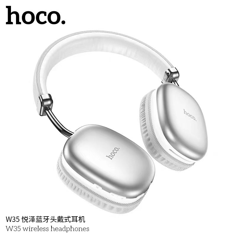 [พร้อมส่ง] HOCO W35 หูฟังครอบหูแบบไร้สาย หูฟังบลูทูธเฮดโฟน เสียงดีเกินราคา เบสนุ่ม ใช้ต่อเนื่องได้ 40ชม.แท้100%