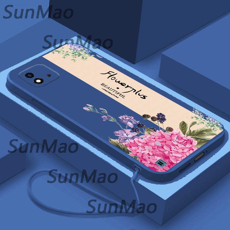 เคสโทรศัพท์ Realme C11 2021 กระเป๋าใส่ดอกไม้สไตล์วินเทจ CHA18