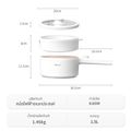 inssa:กระทะไฟฟ้า 1.5 ลิตร หม้อไฟฟ้า หม้อหุงข้าวไฟฟ้า หม้อไฟฟ้าอเนกประสงค์,1.5L