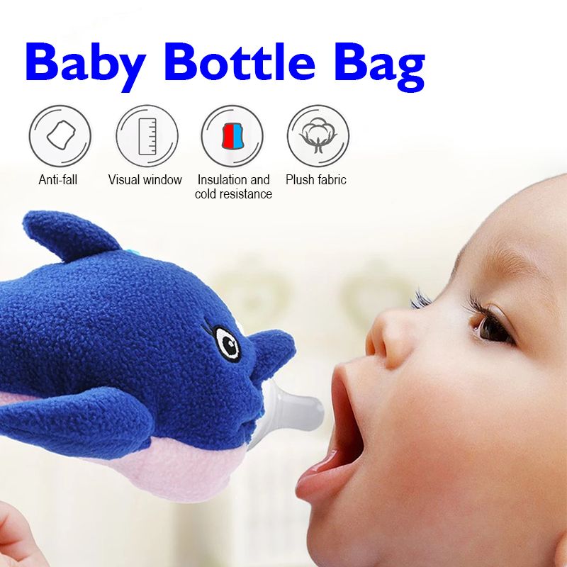 ตุ๊กตาสวมขวดนม Baby Bottle Hugger ตุ๊กตาครอบขวดนม ปอกขวดนม ลายสัตว์น้อยสุดน่ารัก จับขวดนมได้ง่ายขึ้น MY239