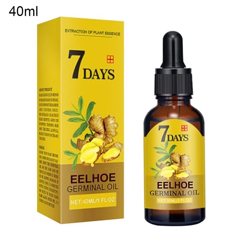 【TiTiko】eelhoe 7วั นขิง Germinal น้ำมัน Anti-Hair Loss ยาบำรุงผมสุขภาพผมบำรุงอาหารสูตรสมุนไพรเซรั่มสำหรับส่งเสริมหนาและหนาแน่น Hair Growth การเจริญเติบโตของเส้นผม เอสเซ้นส์