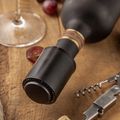 Black ABS Vacuum Wine Bottle Stopper Sealed Storage Vacuum Memory Wine Stopper Push Style Bar Tools Barware Wine Cork