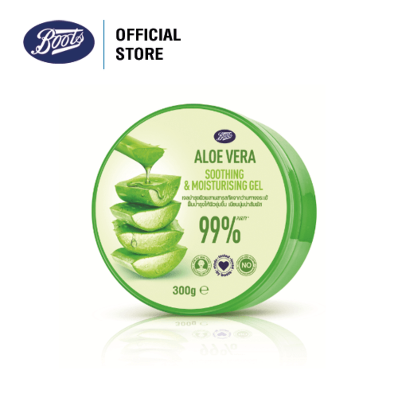 Boots Aloe Vera Soothing & Moisturising Gel บู๊ทส์ อโลเวร่า ซูทติ้ง แอนด์ มอยเจอร์ไรซิ่ง เจล 300 มล.