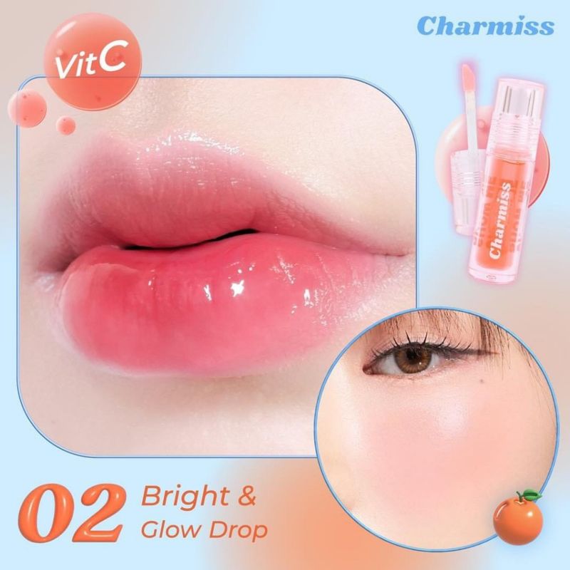 Charmiss Show Me Your Love Juicy Drop Lip & Cheek Oil ลิปชาร์มิส ลิปออยล์เปลี่ยนสีได้ 2 IN 1