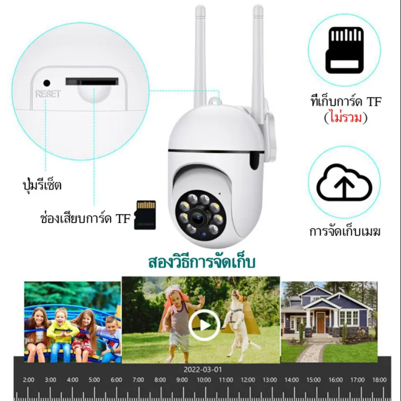 【ซื้อ 1 แถม 1 】กล้องวงจรปิด CCTV Camera กล้องวงจรปิด360 wifi V380 Pro 5G คืนวิสัยทัศน์ กล้องวงจรปิด WiFi IP Camera 8MP กลางแจ้ง กันน้ำ กล้องวงจร Full HD wifi camera