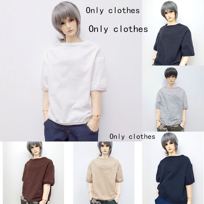 Bjd เสื้อผ้าตุ๊กตา 1/3 อุปกรณ์เสริมเสื้อยืดสําหรับตุ๊กตา 1/6 diy