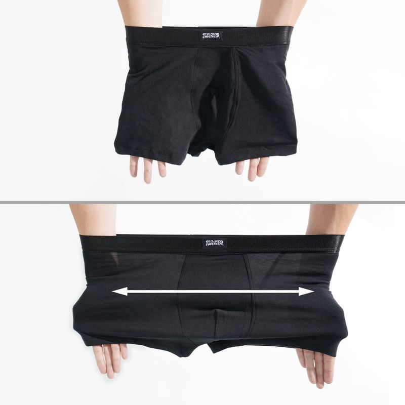 era-won กางเกงในไข่สะอาด Zinc Plus Anti-bacteria Underwear Trunks สี Black กล่อง 4 ชิ้น