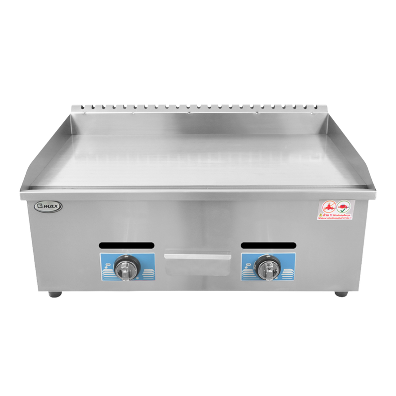 Gmax เตาย่างสเต็ก แบบแก๊ส เตาหน้าเรียบ ผสมหน้าร่อง รุ่น ZL-Series เตาสเต็กแก๊ส Griddle Gas Grill เตาเบอร์เกอร์ เทปันยากิ (รับประกัน1ปี)