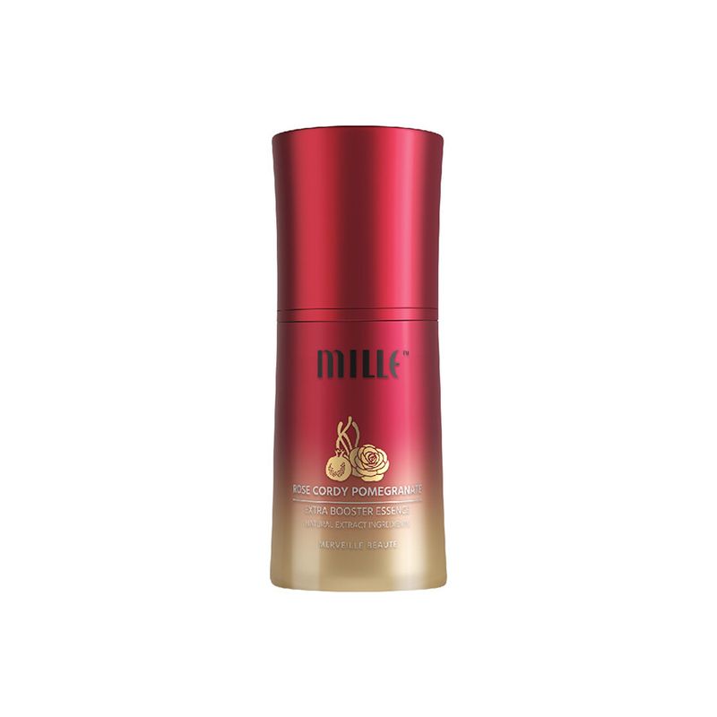 MILLE เอสเซนส์น้ำโสมกุหลาบถั่งเช่า  ลดเลือนจุดด่างดำ ROSE CORDY POMEGRANATE ANTI-AGING ESSENCE