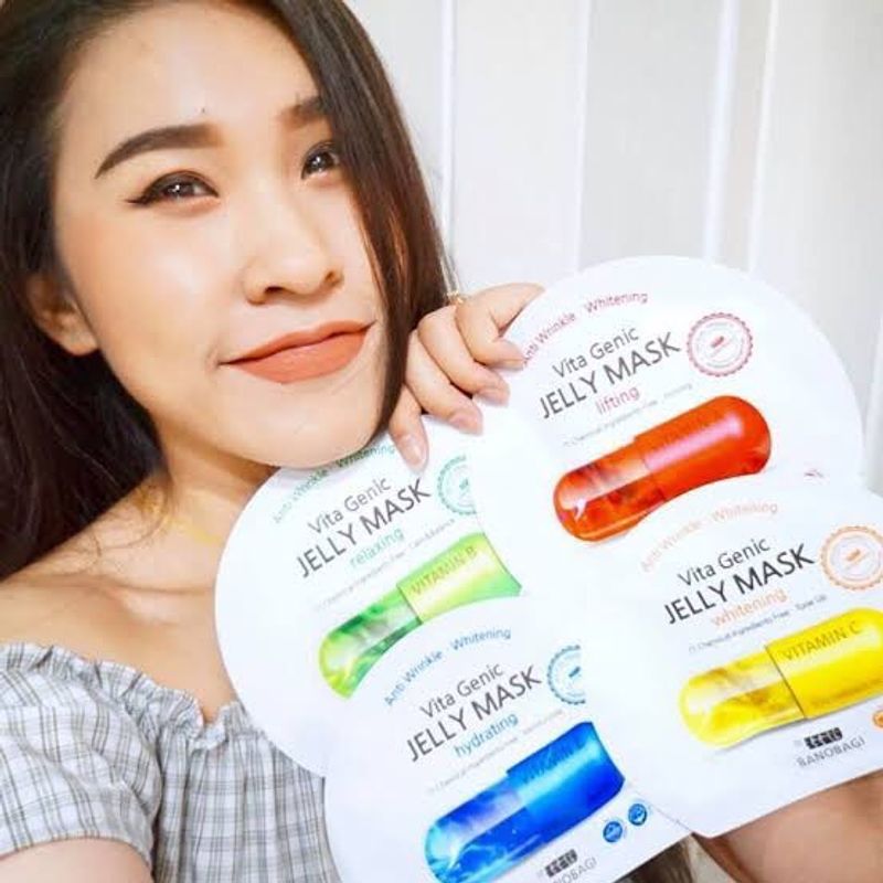 Mask Korea  Vita Genic Jelly Mask #Korea (1 กล่อง)10 PCS