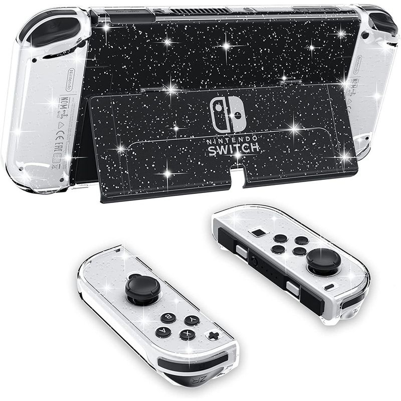 Nintendo Switch Oled Dockable Clear Case Protective Cover for NS Switch Oled Flash Hard Shell