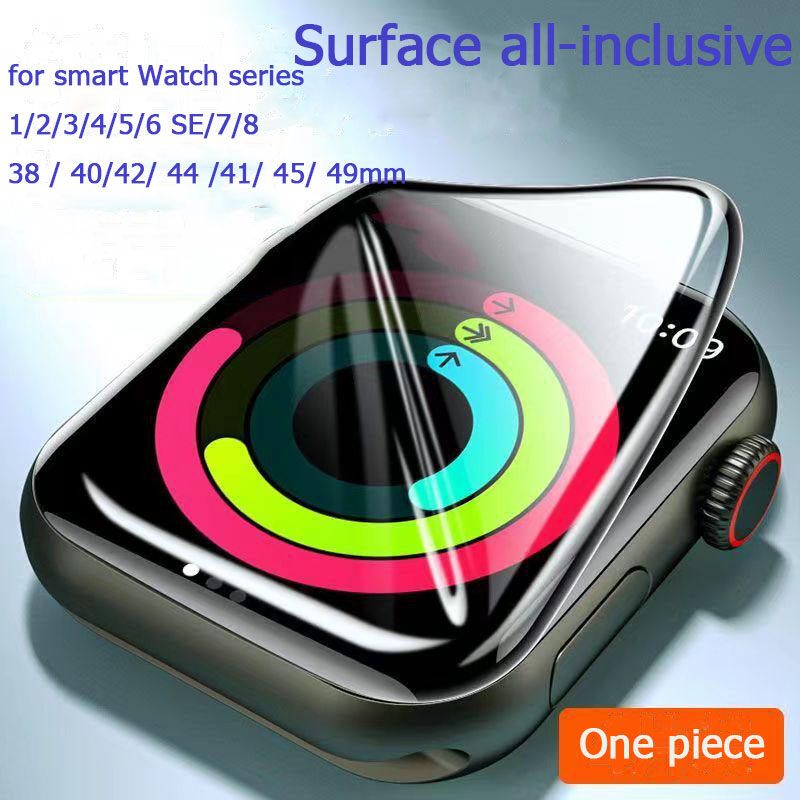 ฟิล์มกระจกนิรภัย For Apple Watch Series 8   7 6 /SE /5 /4 41mm 45mm 40mm 44mm  38mm 42mm 49mm