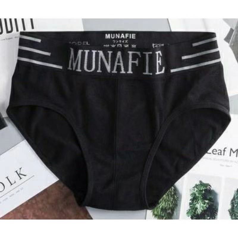 #071 ไม่มีถุง Boxerชาย แบรนด์Munafie ขอบตัดสี ผ้านิ่มใส่สบาย ไม่อึดอัด COK