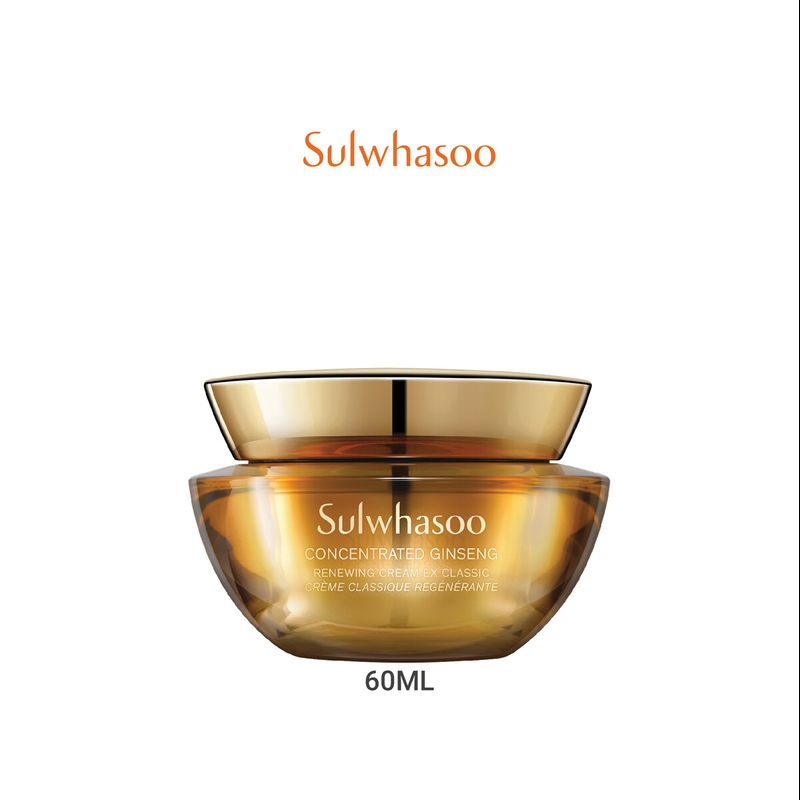 SULWHASOO Concentrated Ginseng Renewing Cream Classic 60ML ผิวแห้ง-ผิวธรรมดา โซลวาซู ครีมบำรุงหน้า ลดเลือนริ้วรอยแห่งวัย เพิ่มความเต่งตึง แน่นกระชับ