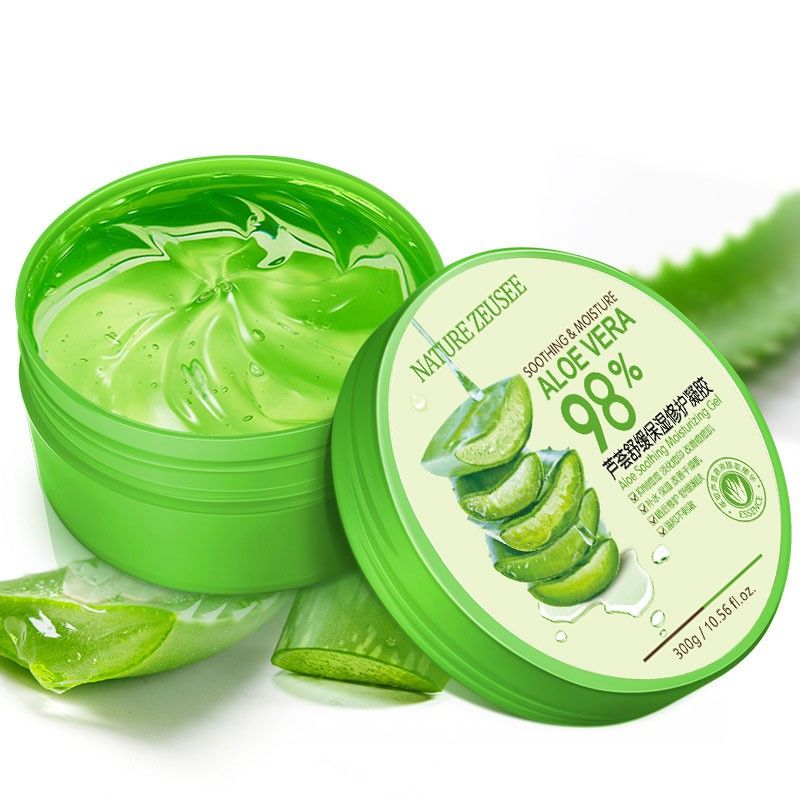 300g 98% Aloe Vera เจลว่านหางจรเข้ เจลว่านหางจรเข้ ช่วยกระชับรูขุมขน บำรุงผิวพรรณให้ชุ่มชื้น ลดอาการอักเสบของผิว