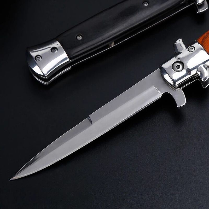 มีดพับพกพา มีดพับเดินป่า ใช้ตั้งแคมป์ มีระบบล๊อค กดดีด คมกริบ Outdoor Folding Knife