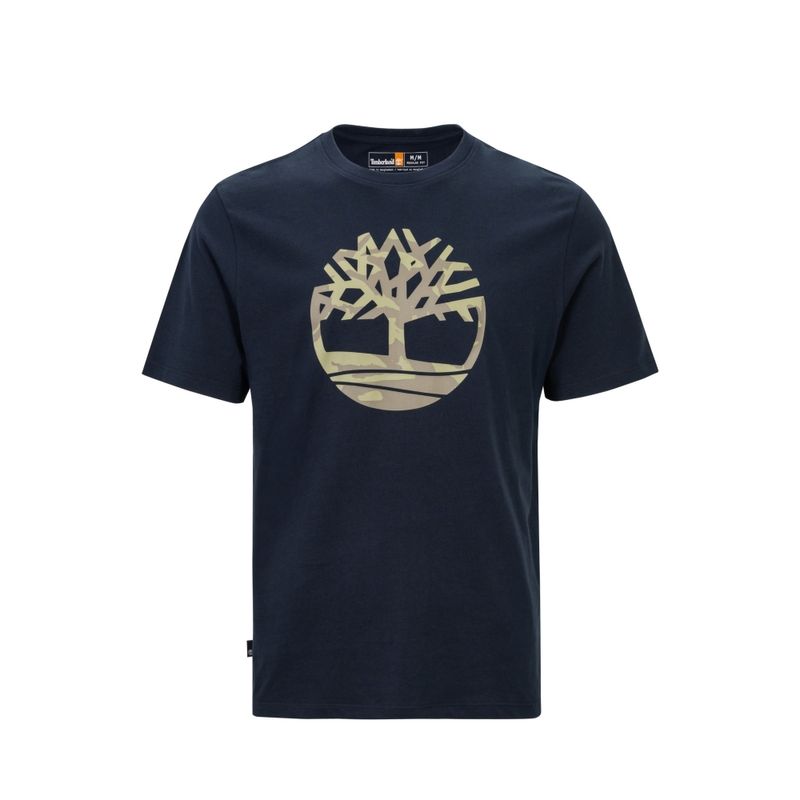 Timberland Mens  Tree Camo Logo Short sleeved T-shirt เสื้อยืด (TS24A2Q5Q)