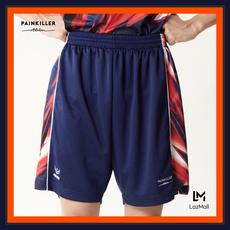 (PAINKILLER) PK x GS FOOTBALL SHORTS / กางเกงฟุตบอล ชุดกีฬา กางเกงผู้ชาย กางเกงขาสั้นชาย เสื้อผ้าผู้ชาย เพนคิลเลอร์ / Sportwear menswear PAINKILLER / SHORTS / Grand Sport