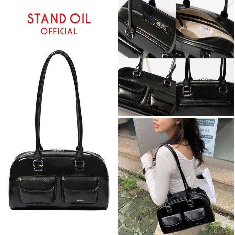 🇰🇷 STAND OIL Chubby Bag / Black / Marron  นำเข้าจากเกาหลี สินค้าเคาน์เตอร์ ของแท้ 100%