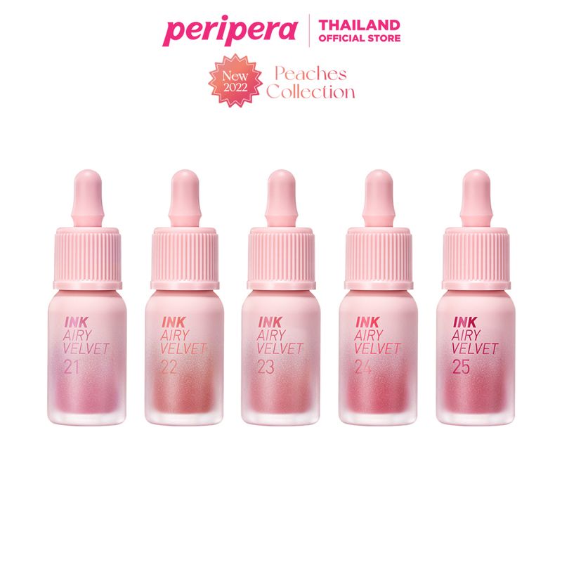 PERIPERA ลิปสติก INK AIRY VELVET [Peaches Collection]