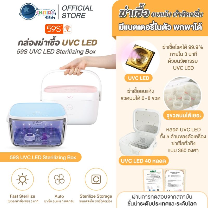 59S กล่องฆ่าเชื้อ UVC LED อเนกประสงค์  UVC LED STERILIZING BOX รุ่น T5