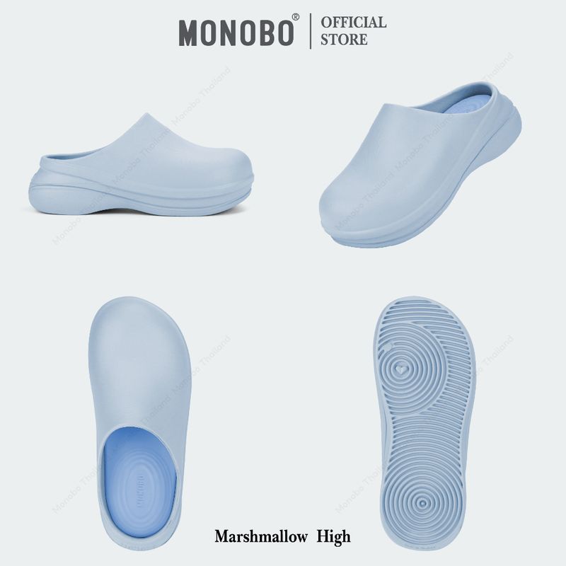 MONOBO รุ่น Marshmallow High รองเท้าแตะแบบสวมแฟขั่น  ของแท้ 100%