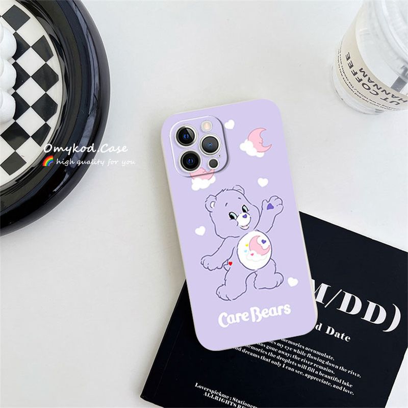 🌈Ready Stock 🏆OPPO A18 A38 A17 A16 A15 A57 A54 A5S A3S A53 A33 A32 A9 A5 A31 A92 A52 A72 A93 A94 A78 A95 A97 A76 A96 Reno 5 6 7 Pro 8T Cute Bear Phone Case Soft TPU Protection Back Cover