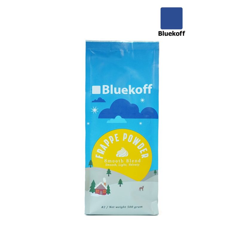 Bluekoff ผงปั่นเฟรบเป้ สูตร 2 ไม่ผสมกลิ่นวานิลลา (1 ถุง บรรจุ 500 กรัม)