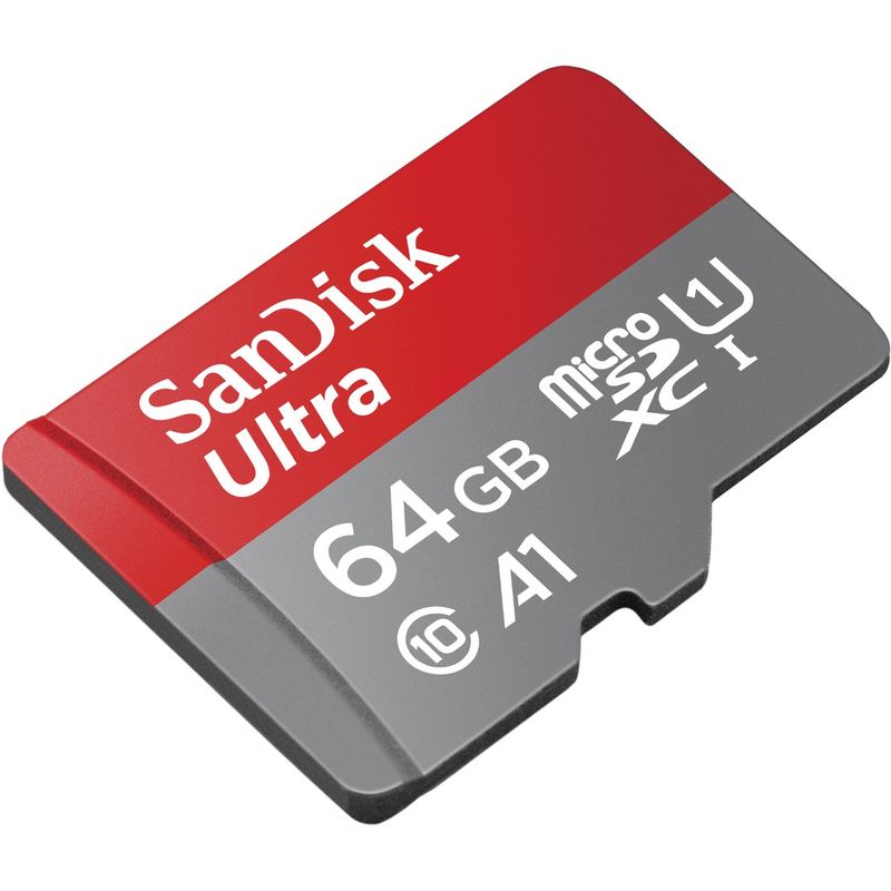 SanDisk Ultra MicroSDXC UHS-I 64GB ความเร็วสูงสุด 140 MB/s U1 A1  (SDSQUAB-064G-GN6MN)