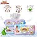 Sunny Baby:Sunny Baby Wipes ซันนี่ เบบี้ ทิชชู่เปียก,Freely(80แผ่น) 1แถม1