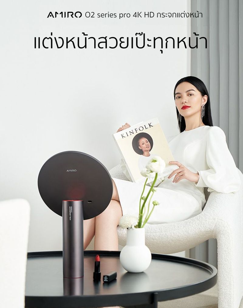 Vivid & Vogue:กระจกแต่งหน้าLED ระดับมืออาชีพ,กลิตเตอร์สีดำ