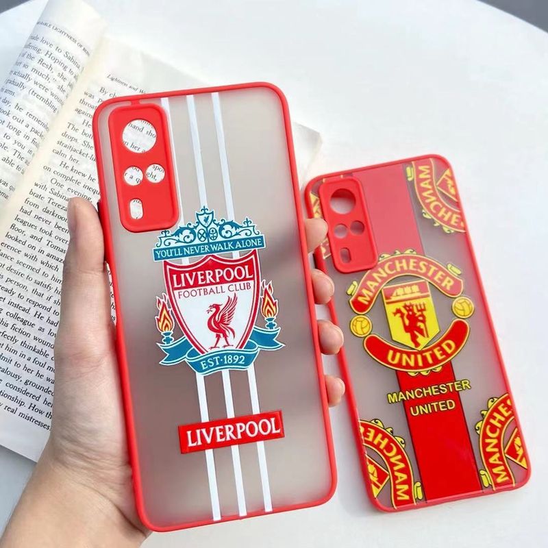 เคสกันกล้องลายฟุตบอล แมนยู ลิเวอร์พูลสำหรับรุ่น OPPO A3S/A15/A15S/A1K/F9/F11Pro/Reno2F/Reno5 5g/Reno4/Realme5