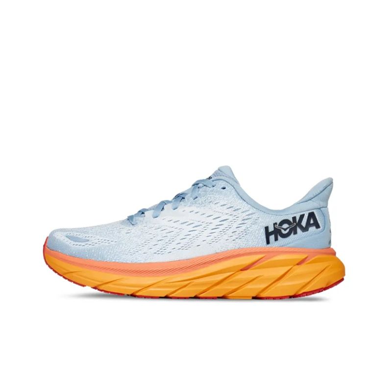 รับประกันของแท้ Hoka One One Clifton 8 " Gray Orange " รองเท้ากีฬา 1119394 - SSIF รับประกัน 1 ปี